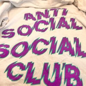 Antisocial club tee, size small